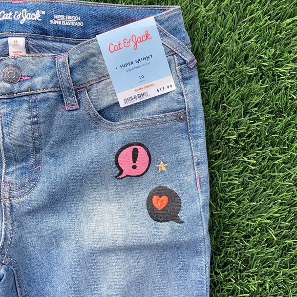 Cat & Jack Jeans // Girls Size 10 // Super Skinny - Picture 5 of 9
